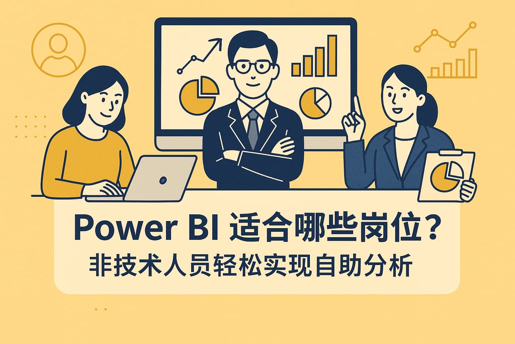 Power BI适合哪些岗位？非技术人员轻松实现自助分析